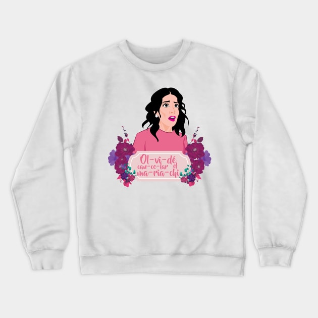 OLVIDÉ CANCELAR EL MARICHI Crewneck Sweatshirt by AnnSaltyPaw